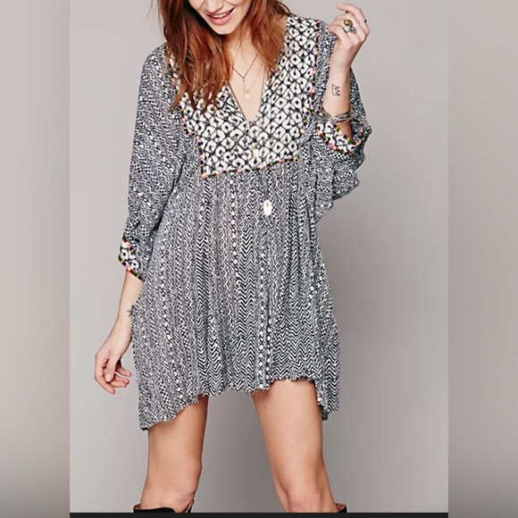 Free People Tops - Free People FP One Mix Print Tunic Boho Small